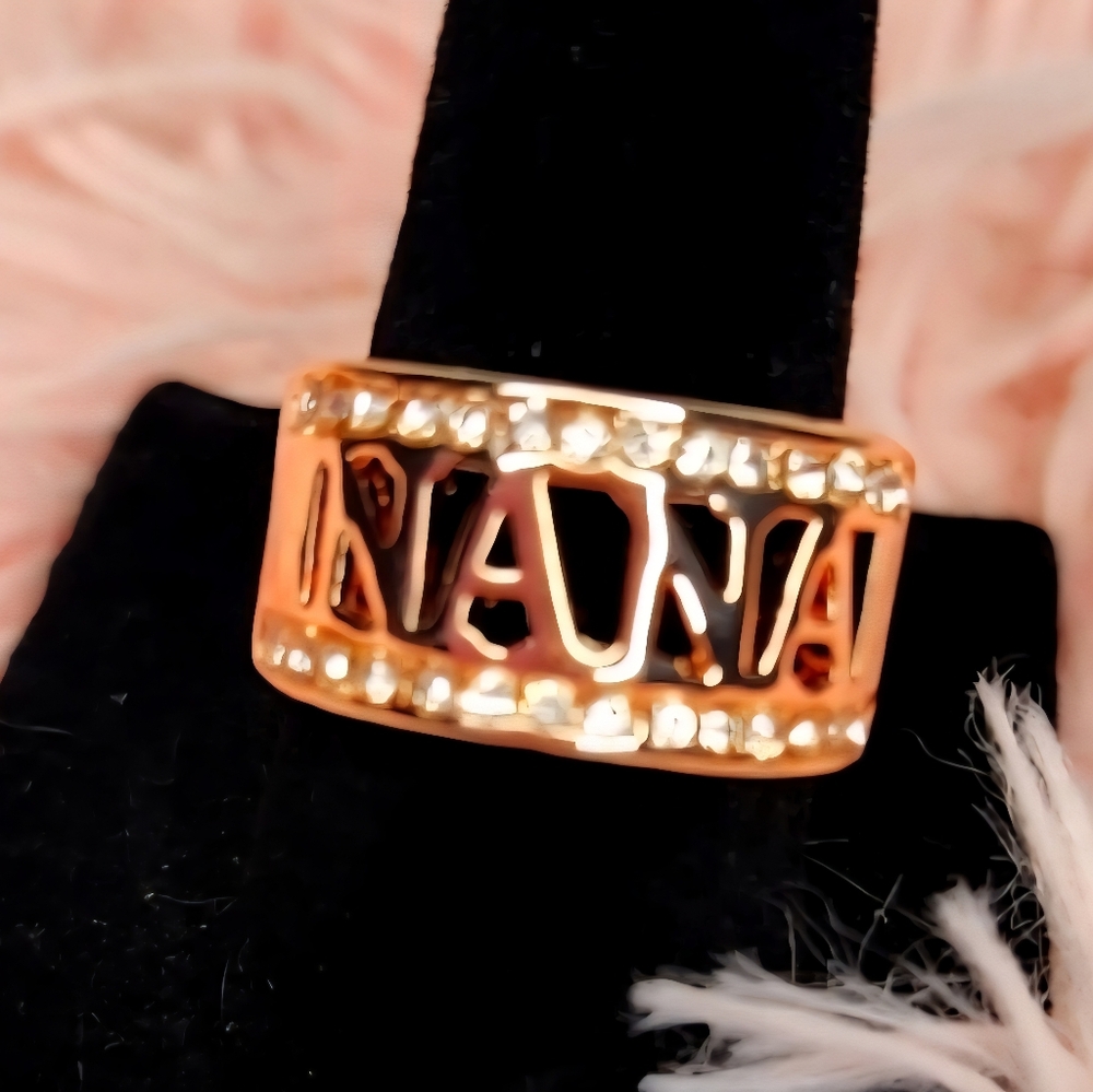 Rose gold tone "Nana" ring! NWOT (Y23)